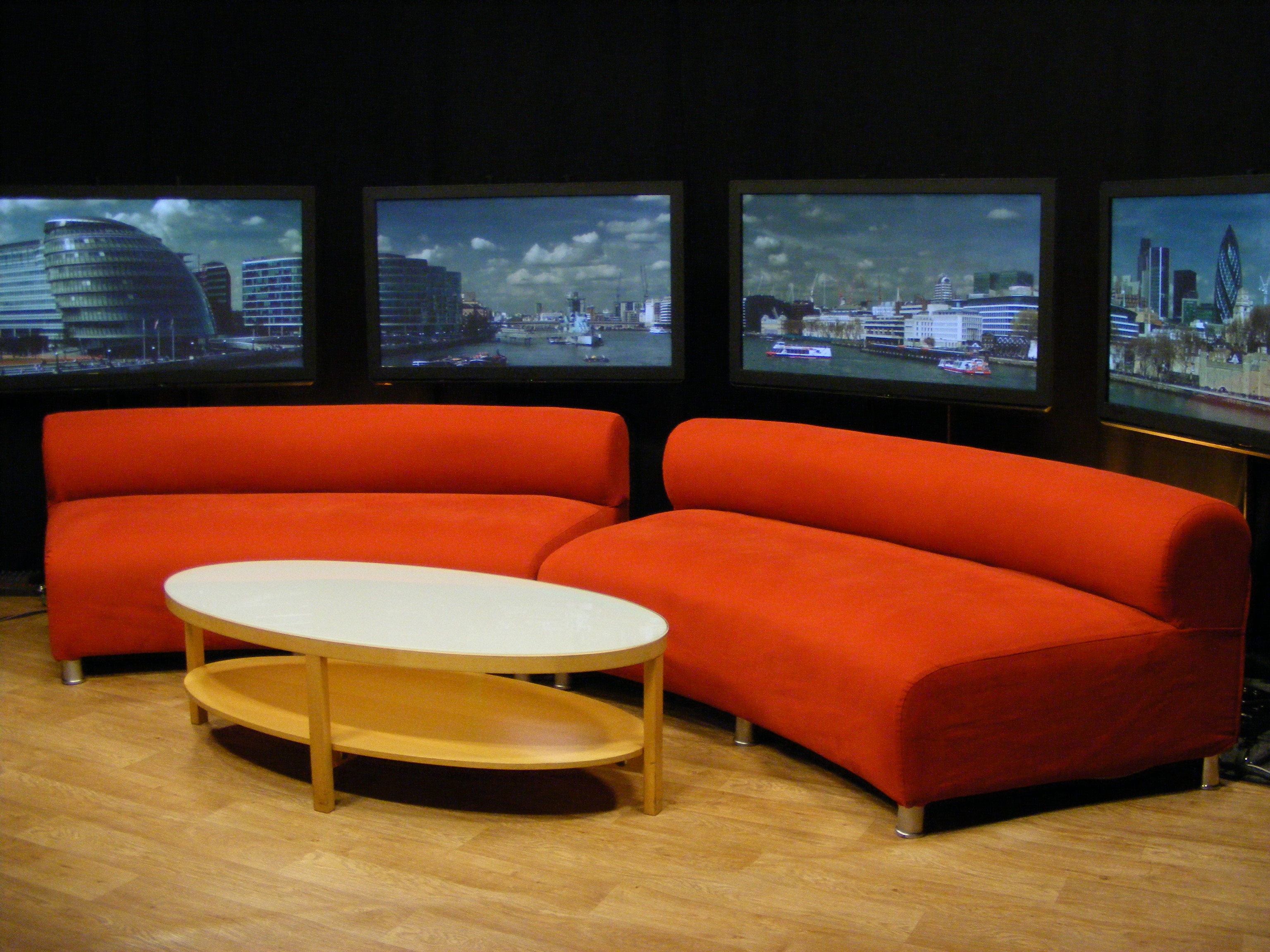 Television studio set